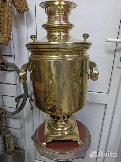 Самовар на дровах старинный.Тейле