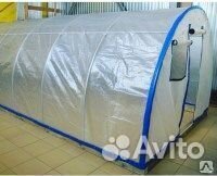 Чехол для теплиц из армированной плёнки двери окна