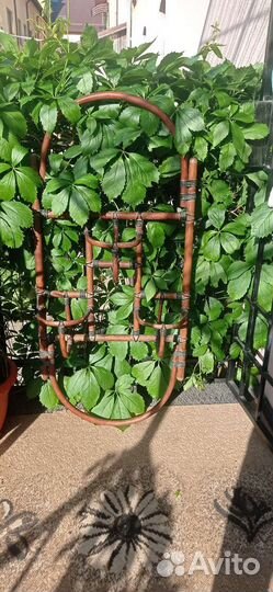 Кашпо для цветов из ротанга