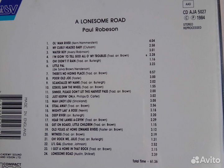 Пол Робсон(2 CD)