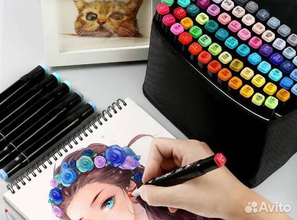 Двухсторонние маркеры для скетчинга