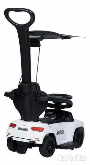 Машинка-каталка jeep с крышей и ручкой
