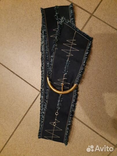 Пояс- ремень из джинсовой ткани