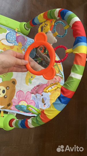 Развивающий коврик с пианино для новорожденных