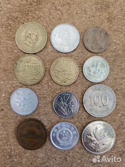 Монеты Гана, Индия, Сейшелы,Нигерия,Панама,Китай