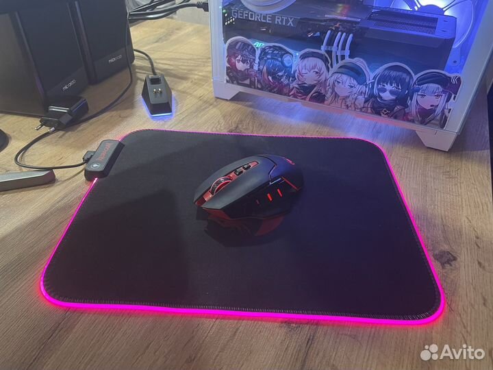 Мышь и коврик redragon