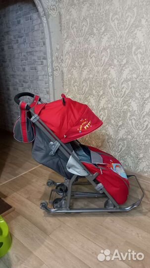 Детские санки коляска бу