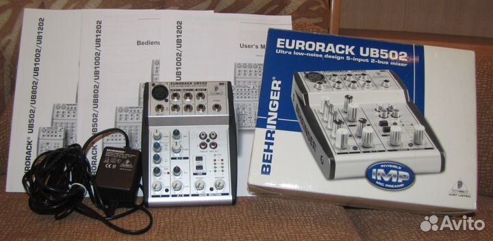 Микшерный пульт Behringer 502 компакт микшер Новый