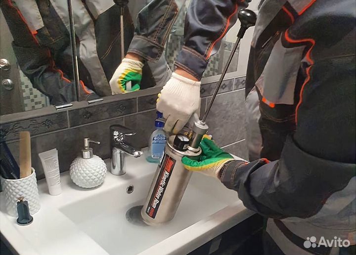 Прочистка труб Устранение засоров всех видов