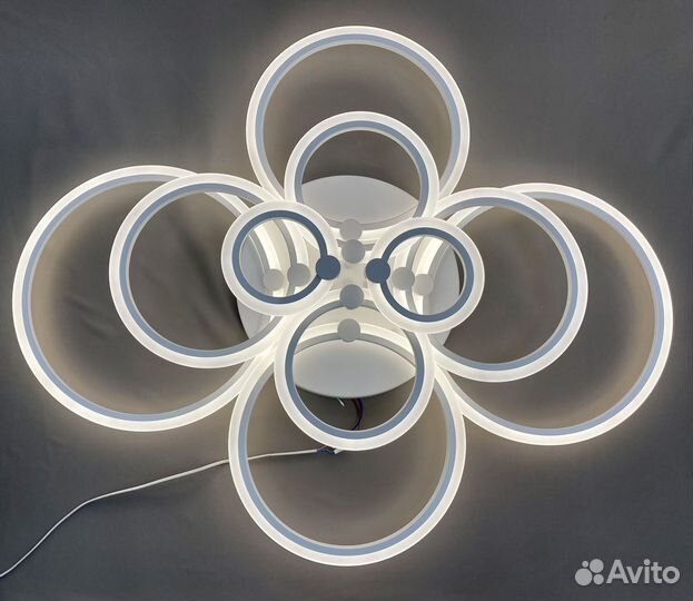 Люстра светодиодная Артесса 10 ламп с пультом