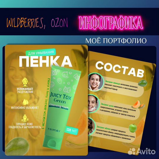 Инфографика для маркетплейсов/wildberries/ozon