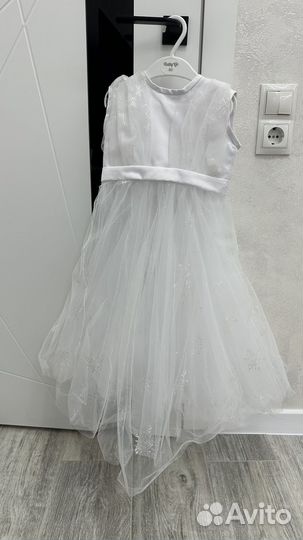 Нарядное платье для девочки (снежинка)