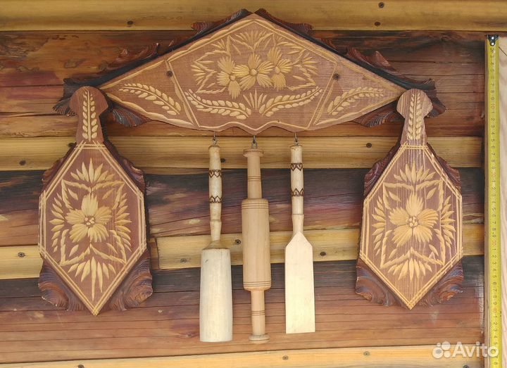Сувенирный кухонный набор из дерева