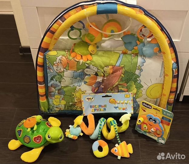 Развивающие игрушки, коврик, подвеска, игру Chicco