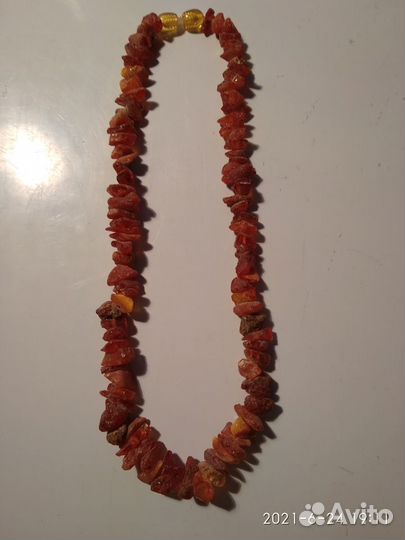 Бусы янтарные