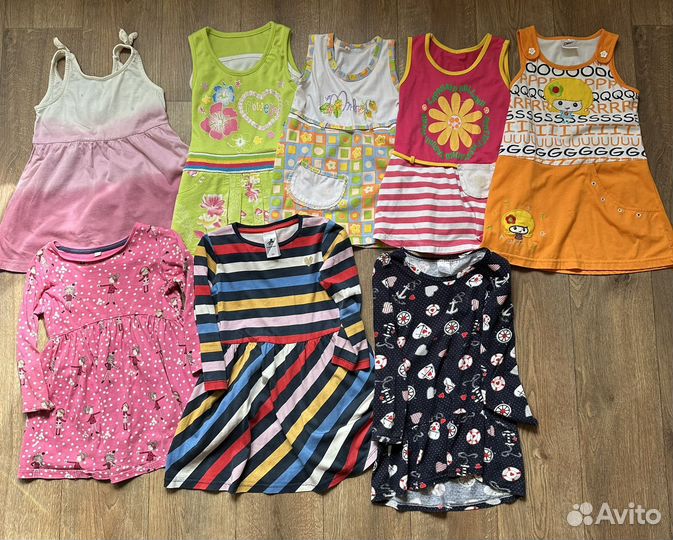 Платья для девочки пакет вещей 98 см 3 года