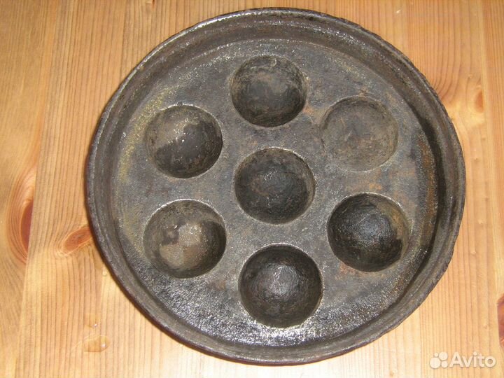Форма чугунная оладьи 21см