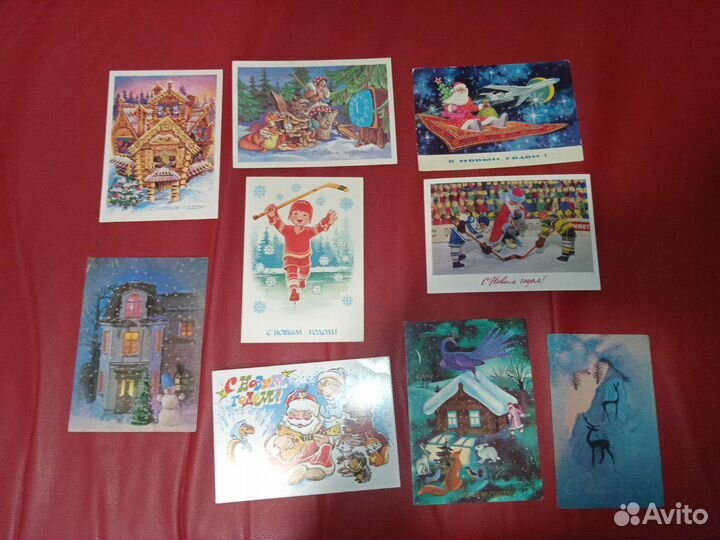 Открытки новогодние СССР