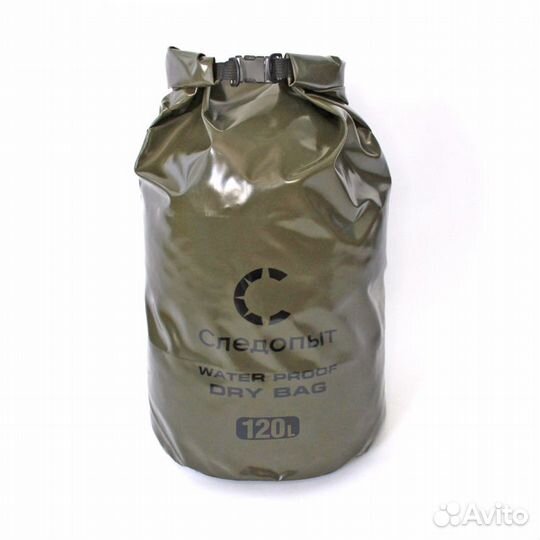 Гермомешок 120 л. с лямками следопыт Dry Bag хаки