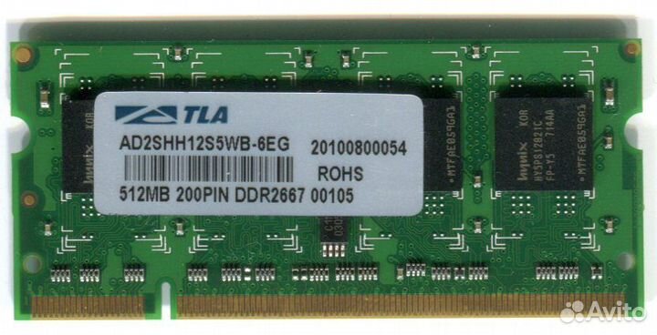 Модули памяти SO-dimm DDR2