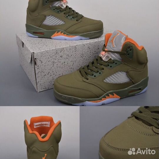 Nike jordan 5 Olive оригинал мужские