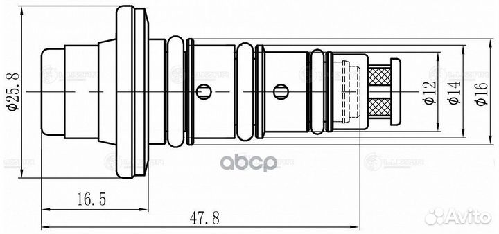 Клапан регулир. компрессора кондиц. lccv 1001 L