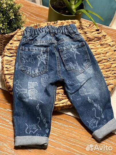 Детские джинсы на резинке Zara