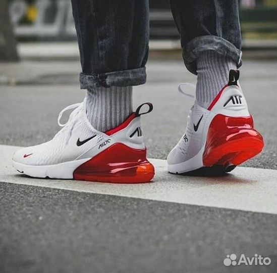 Кроссовки Nike air max 270 white red