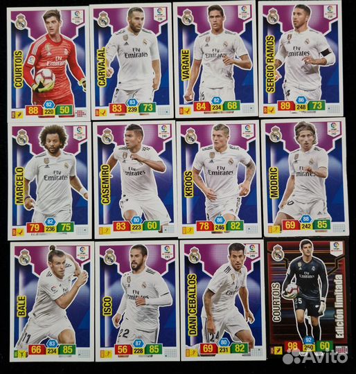 Футбол Наклейки панини Real Madrid 2018-2019Фю