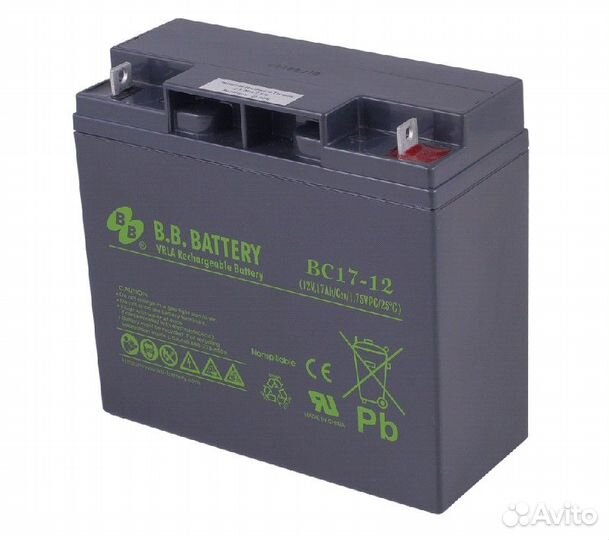 Аккумулятор B.B. Battery BC 17-12 12V 17Ah