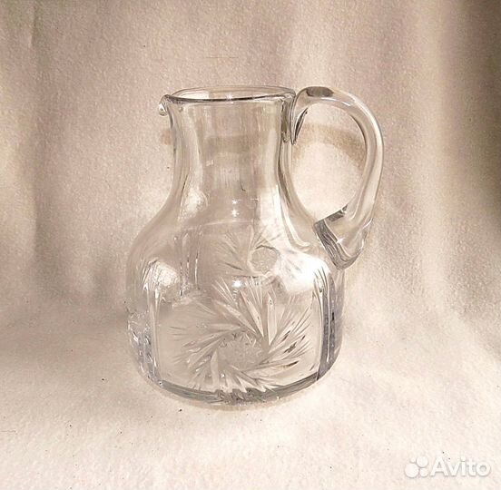 Кувшин хрустальный толстое стекло СССР
