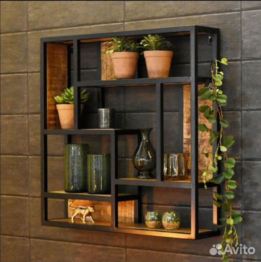 Полки в стиле лофт