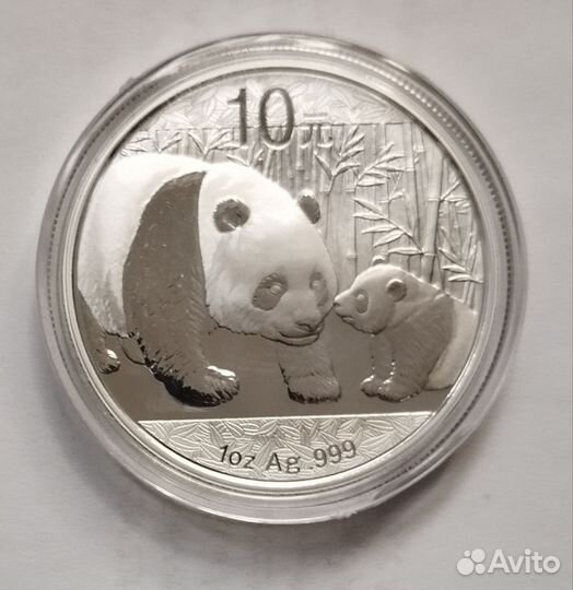 Панда 2012 Китай серебро