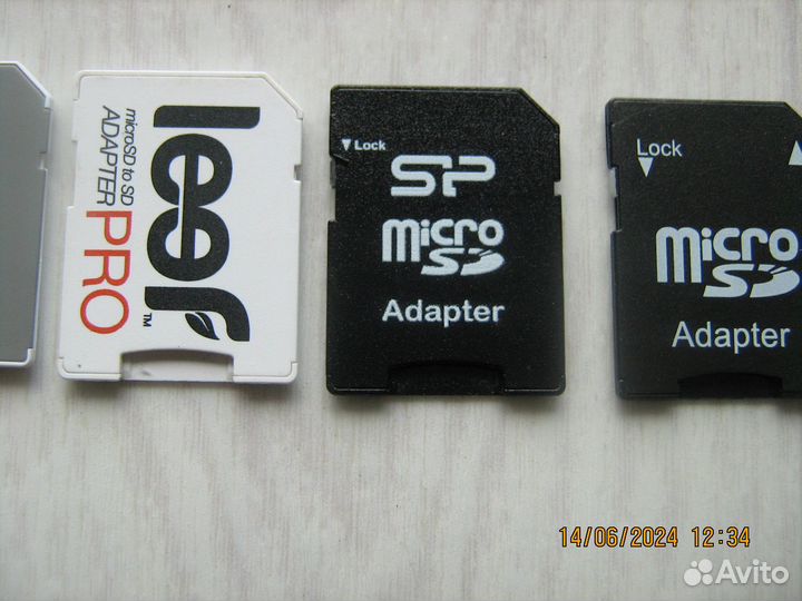 Адаптеры для карт памяти c microSD на SD