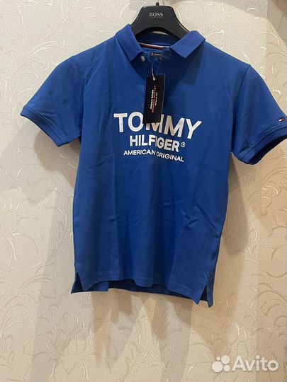 Поло tommy hilfiger на мальчика 12 лет