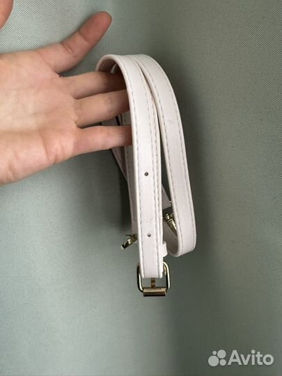 Сумка багет белая