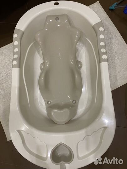 Ванночка для купания новорожденного happy baby