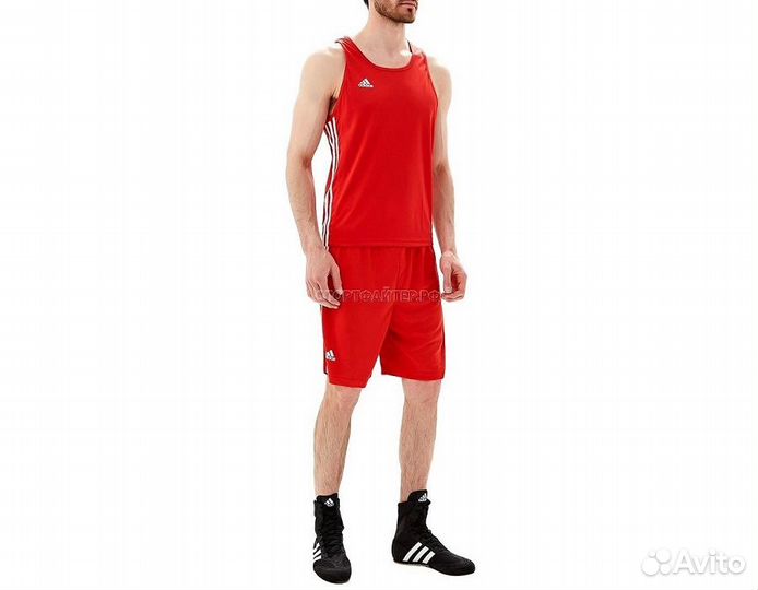 Майка боксерская Adidas Top Punch Line - красная