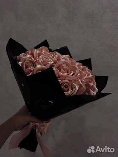 Букет из атласных лент