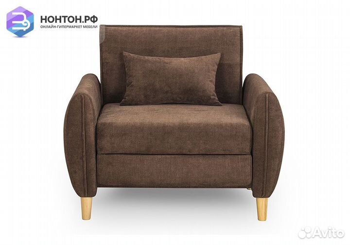 Кресло еврокнижка Анита коричневое