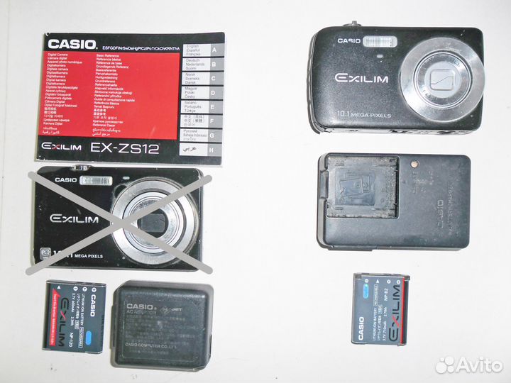 Фотоаппараты Casio EX-ZS12 и EX-Z33 неисправные