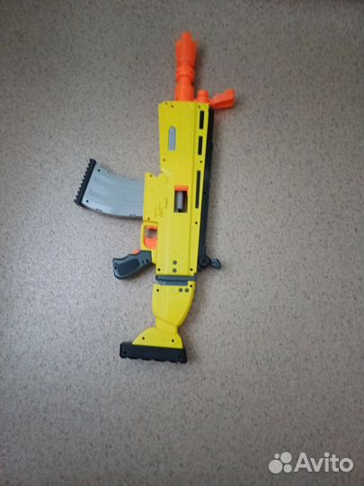 Бластер nerf fortnite scar
