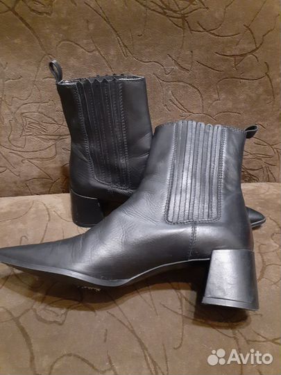 Батильоны Zara из натуральной кожи Испания 39