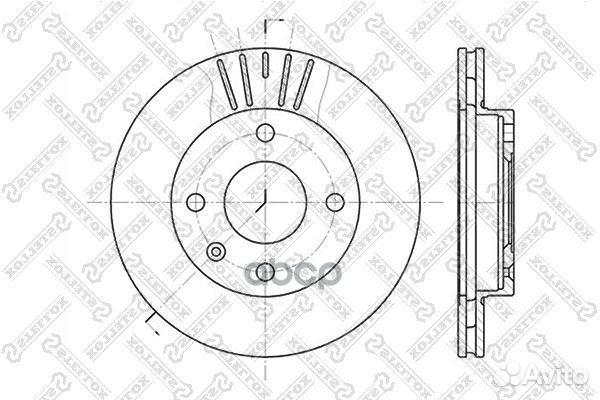 6020-2528V-SX диск тормозной передний Ford Esc