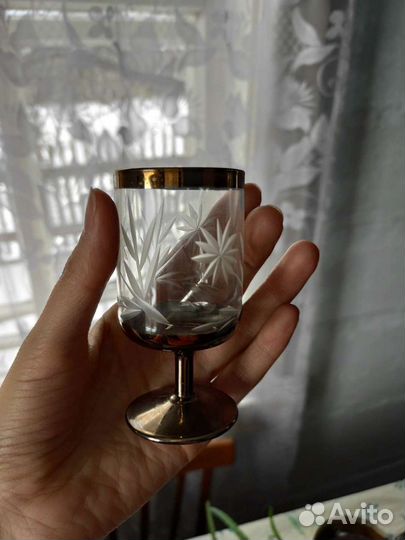 Рюмки Чешское стекло 12 штук