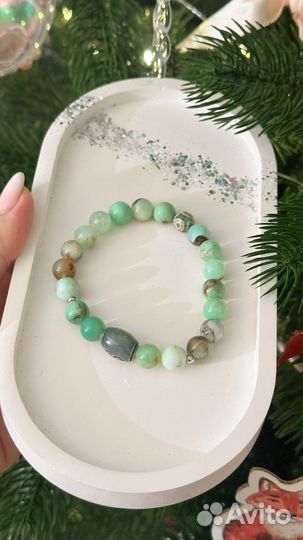 Браслет из хризопраза
