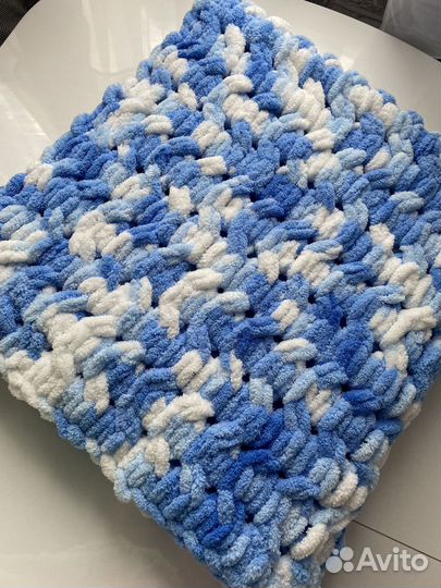 Плед детский вязаный ручная работа