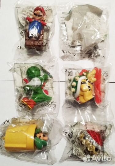 Фигурки Марио, Йоши, Луиджи, Боузер, Super Mario