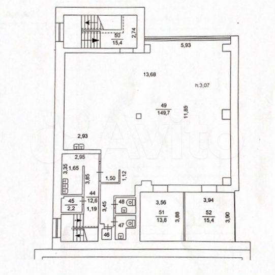 Сдам помещение свободного назначения, 430.6 м²