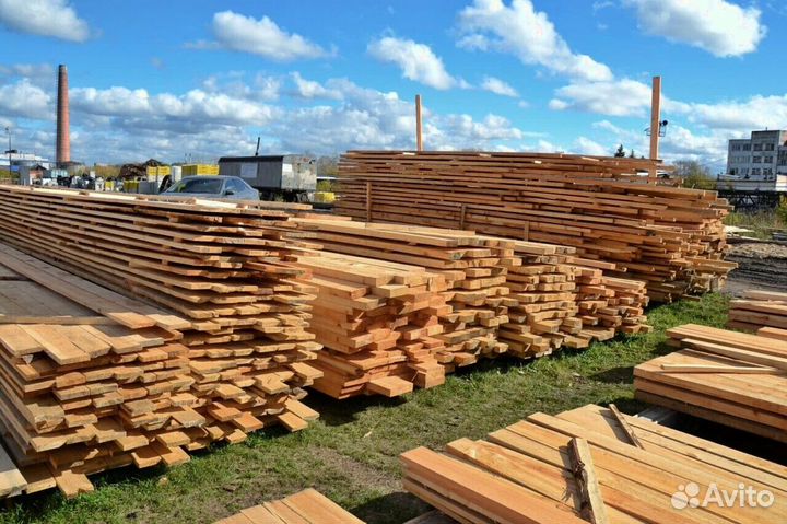 Доска обрезная 100х200х6000